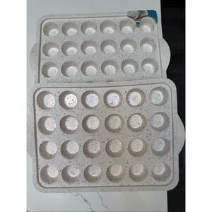 Trudeau 24ct Mini Muffin Pan – Structured Bakeware for Mini Muffin, Mini Cupcake